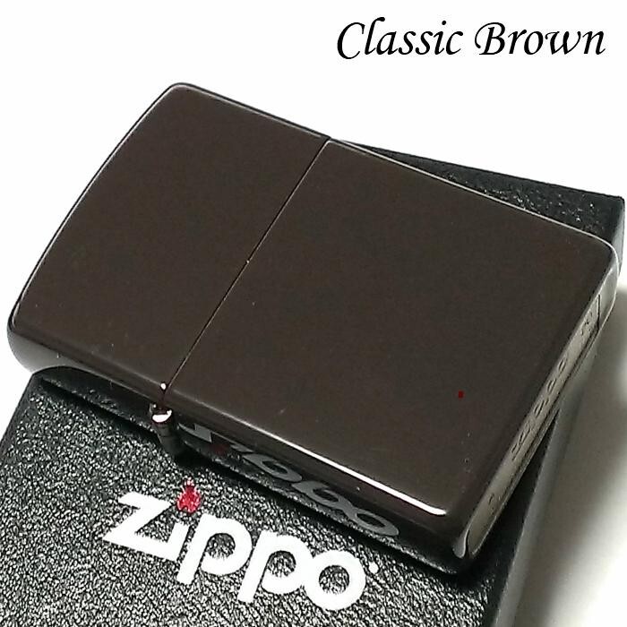 Zippo Oil Lighter Classic Brown Simple Standard Regular Case Japan