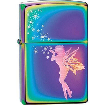 Zippo Windproof Metal Design Fire Lighter – Star Dust Fairy Multi Color