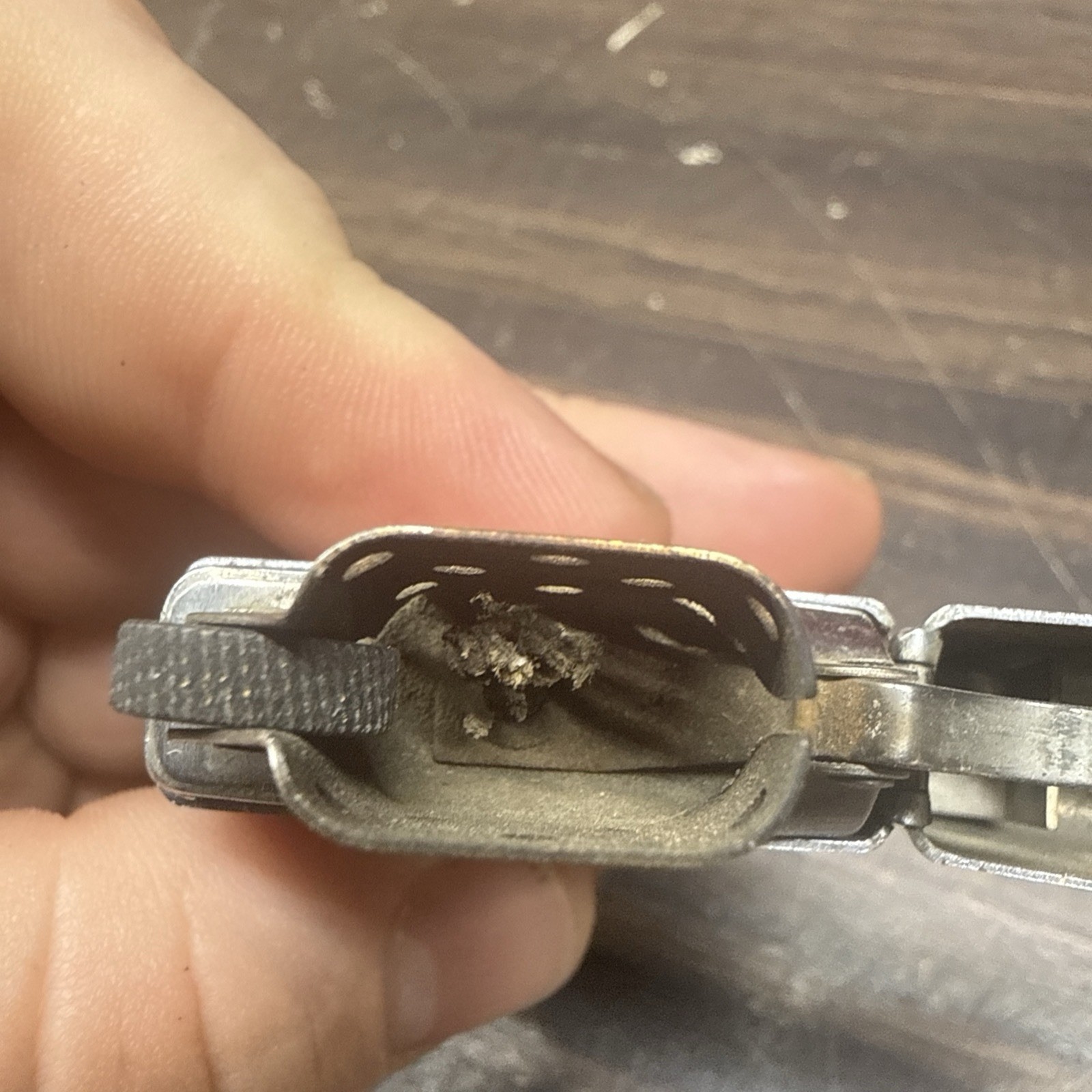 1971 Zippo Lighter Advert „Terex GM“ Chrome, Untested