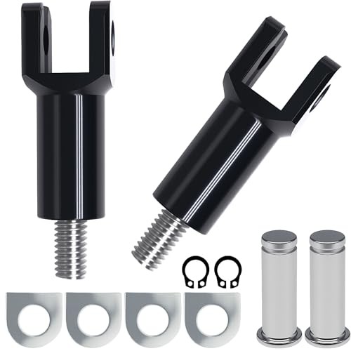 Passenger Foot Peg Supports Mounts Clevis Kit Compatible With Harley black
