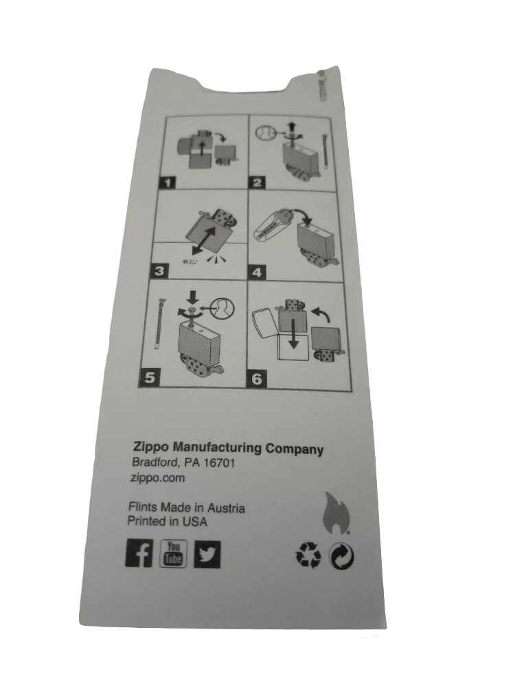 Zippo Lighter Flint Card 12 Packs of 6 Replacement Flints Value Pack 72 BLU NEW