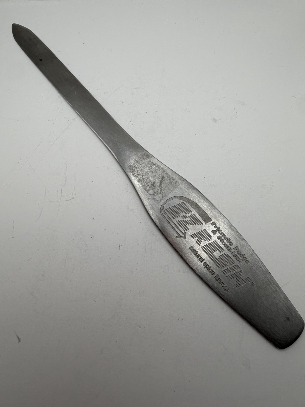 Vintage EZ Resin Advertising Stainless Zippo Letter Opener B40