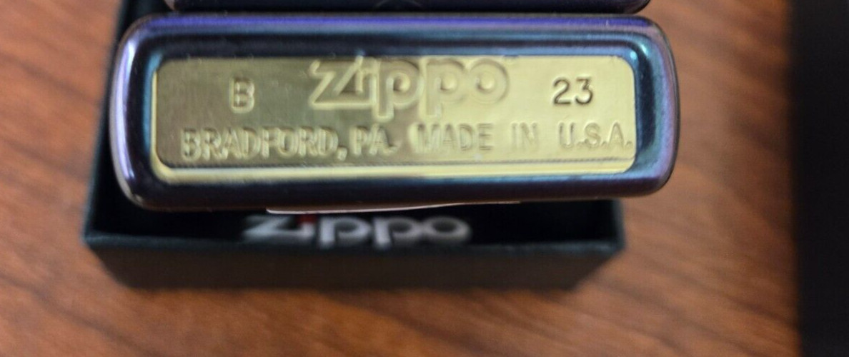 ZIPPO 2022 GEOMETRIC OUTDOOR DESIGN IRIDESCENT FINISH LIGHTER