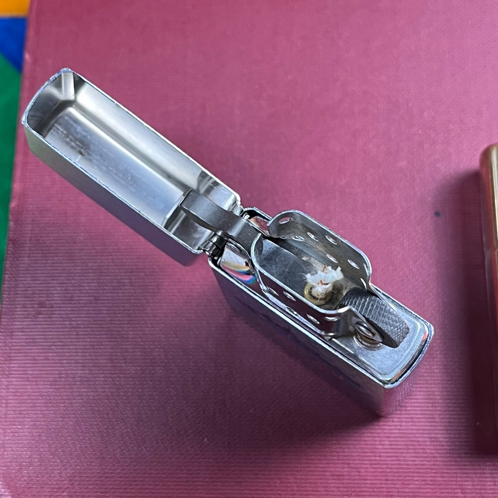 Lot of 2 Original USCGC BEAR WMEC-901 Unfired Military Zippo Lighter Brass SS