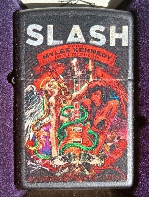 ZIPPO MUSIC Lighter SLASH APOCALYPTIC LOVE New in Box MYLES KENNEDY Guns N Roses