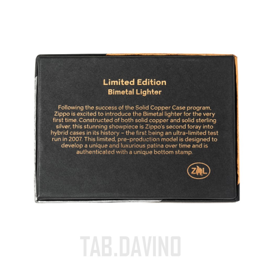 Zippo Bimetal Case Copper 48694 Limited Edition Zippo Original USA