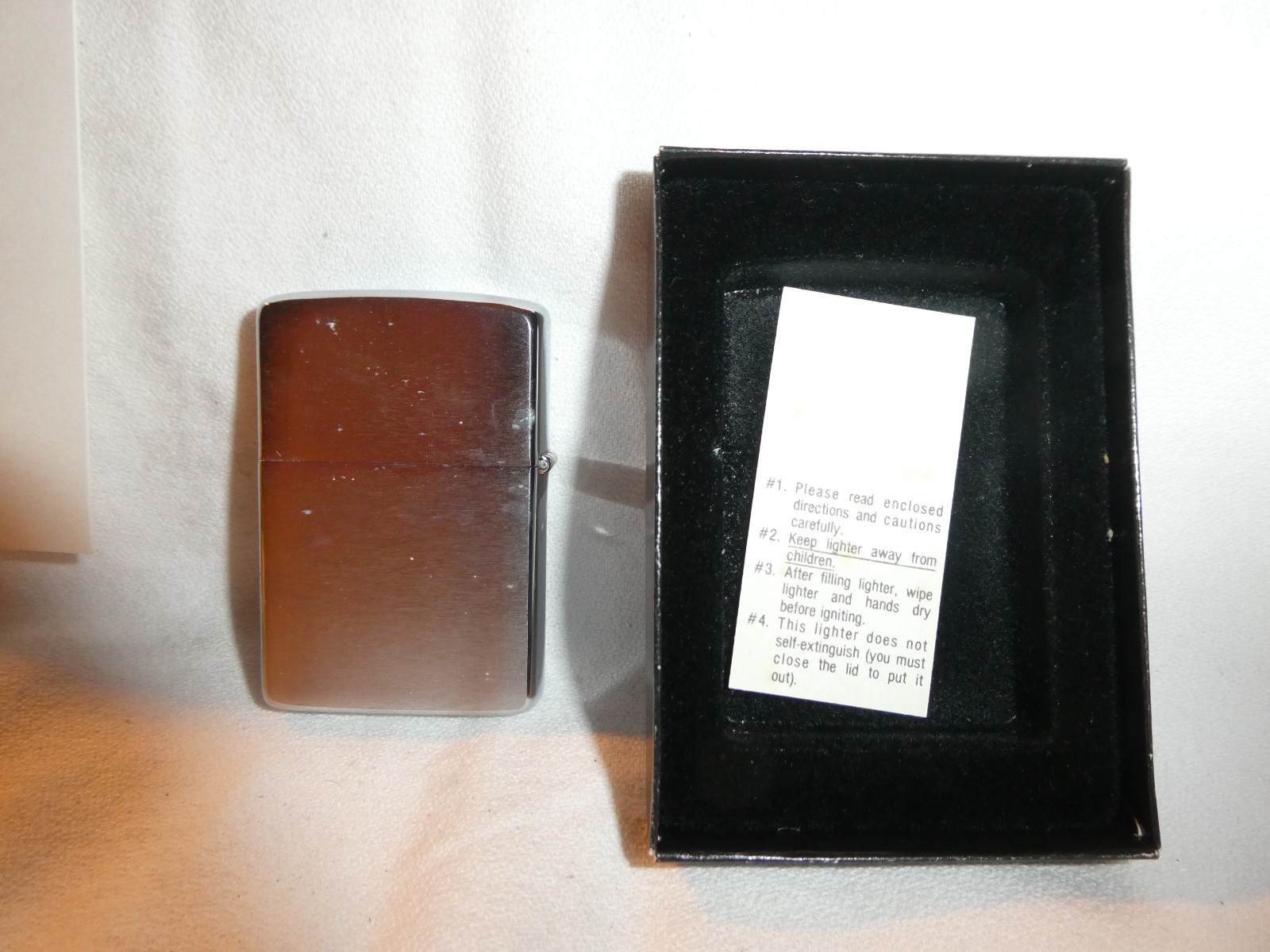 Vintage Zippo New/Unfired – 1969 No. 200 Brush Finish – SEE PICTURES- LOT -E