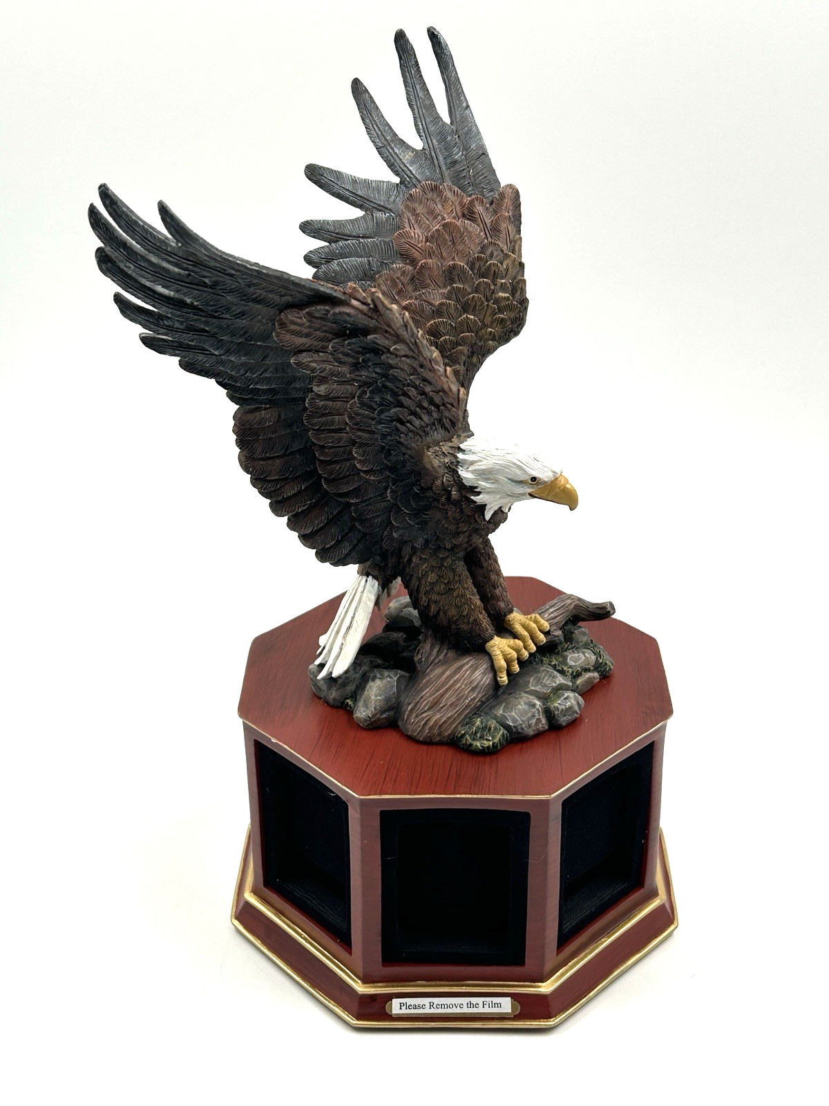 The Bradford Exchange Eagle Soaring Spirits Zippo Lighter Display Rare