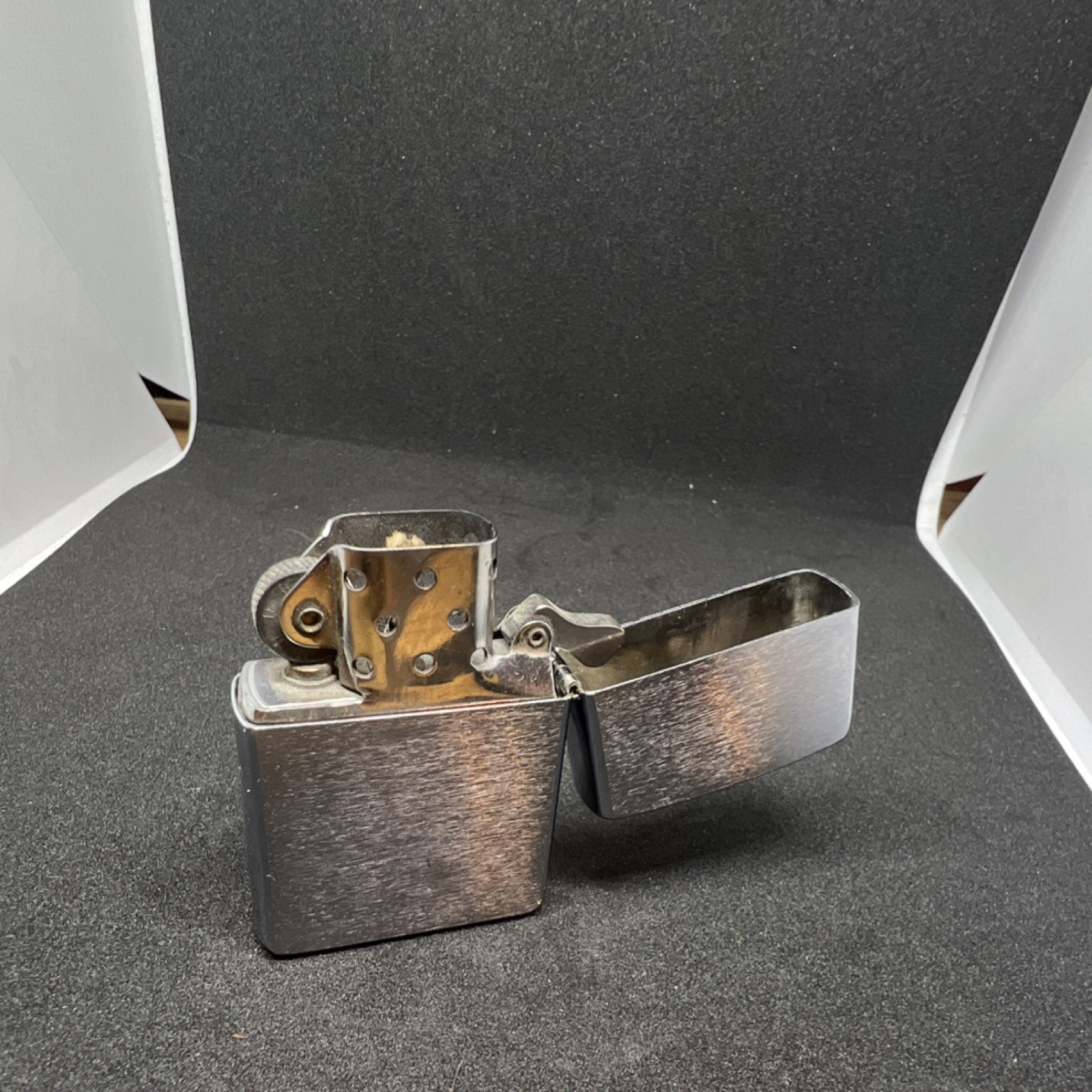 Zippo Chrome Silver Tone Flip Top Lighter Bradford, PA Made in U.S.A.
