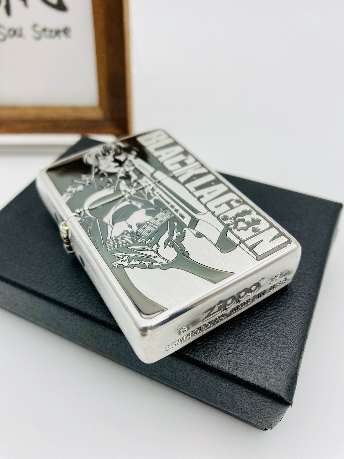 Zippo Lighter Black Lagoon REVY Ver.2 Type A Silver Japanese Anime