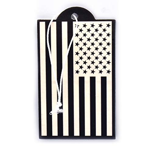 Inverted Black and White American Flag Automotive Air 6 Count (Pack of 1)