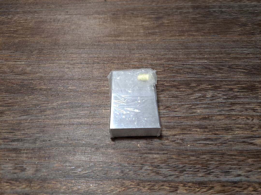 Vintage Zippo Lighter Drunk Metallique Khaki Case Damage