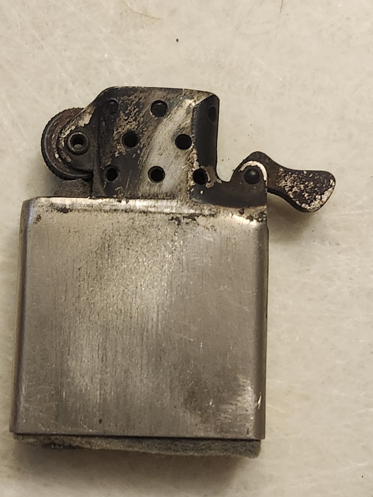 Zippo Nickel Silver Insert Only Flint Tube Is Clear