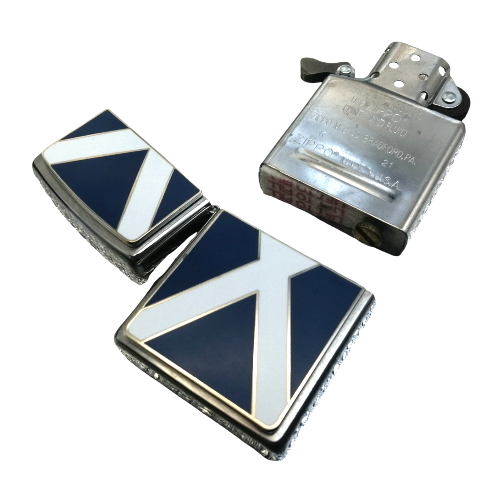 Zippo Windproof Lighter Durable Refillable Scotland Scottish Flag Gift Box