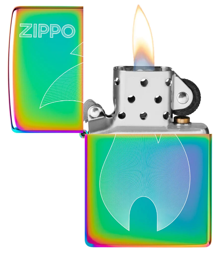 Zippo 48978, Flame Icon Design Fancy Fill Lighter, Multi-Color Finish, NEW