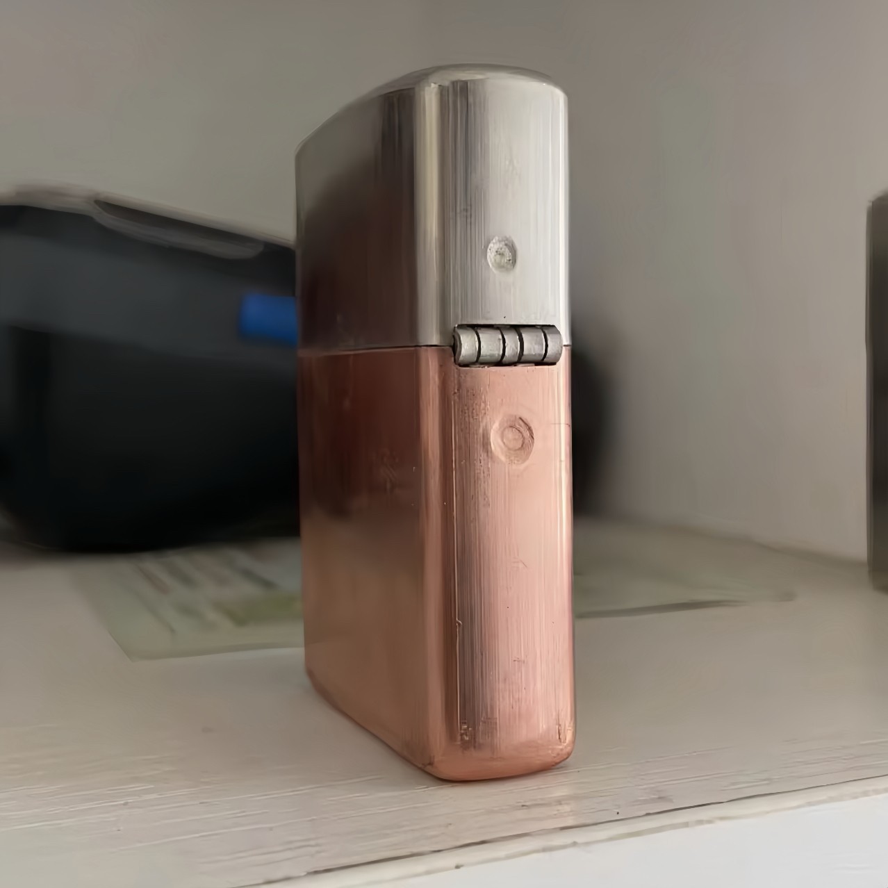 Copper Lighter Case For Zippo Lighter Inserts – Unpolished Housing