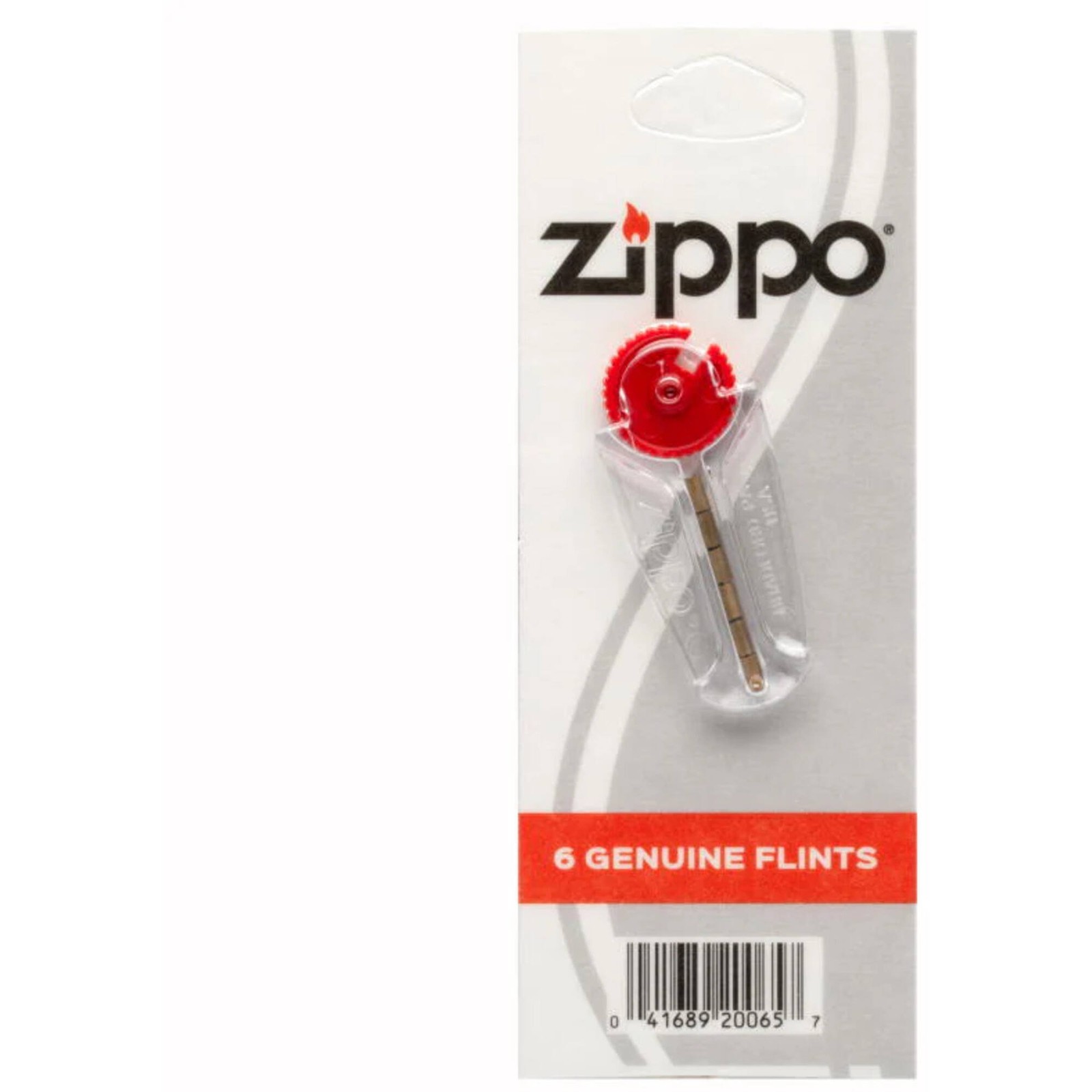 Zippo Replacement Flints Genuine 6 in One Card with Individual Dispenser 2406N