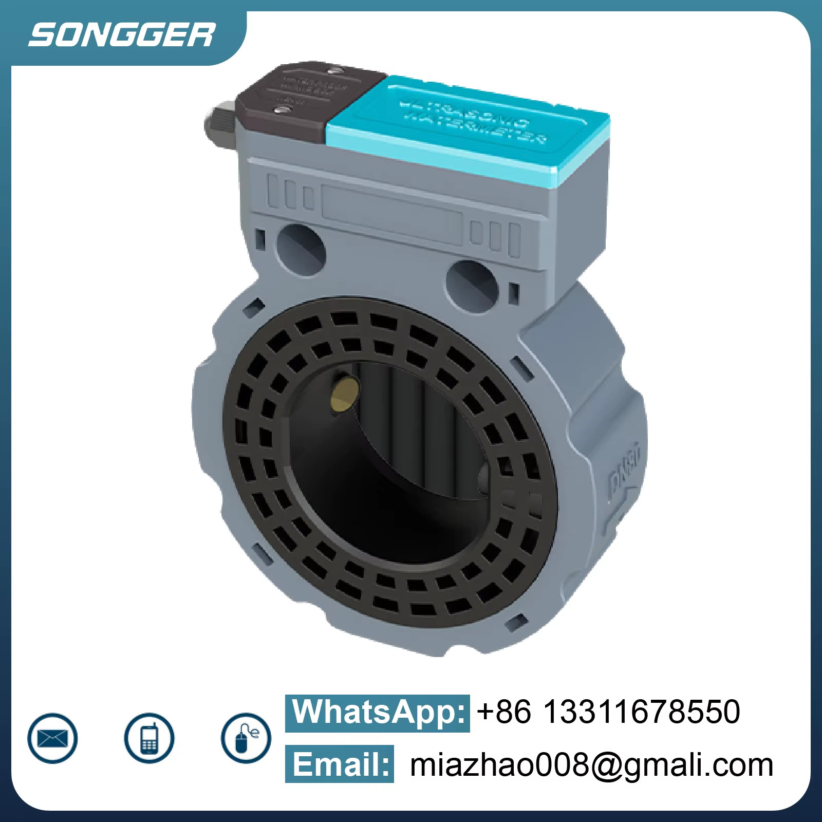 Ultrasonic Water Meter Smart IP68 Waterproof Remote Monitoring Flow Sensor Agric