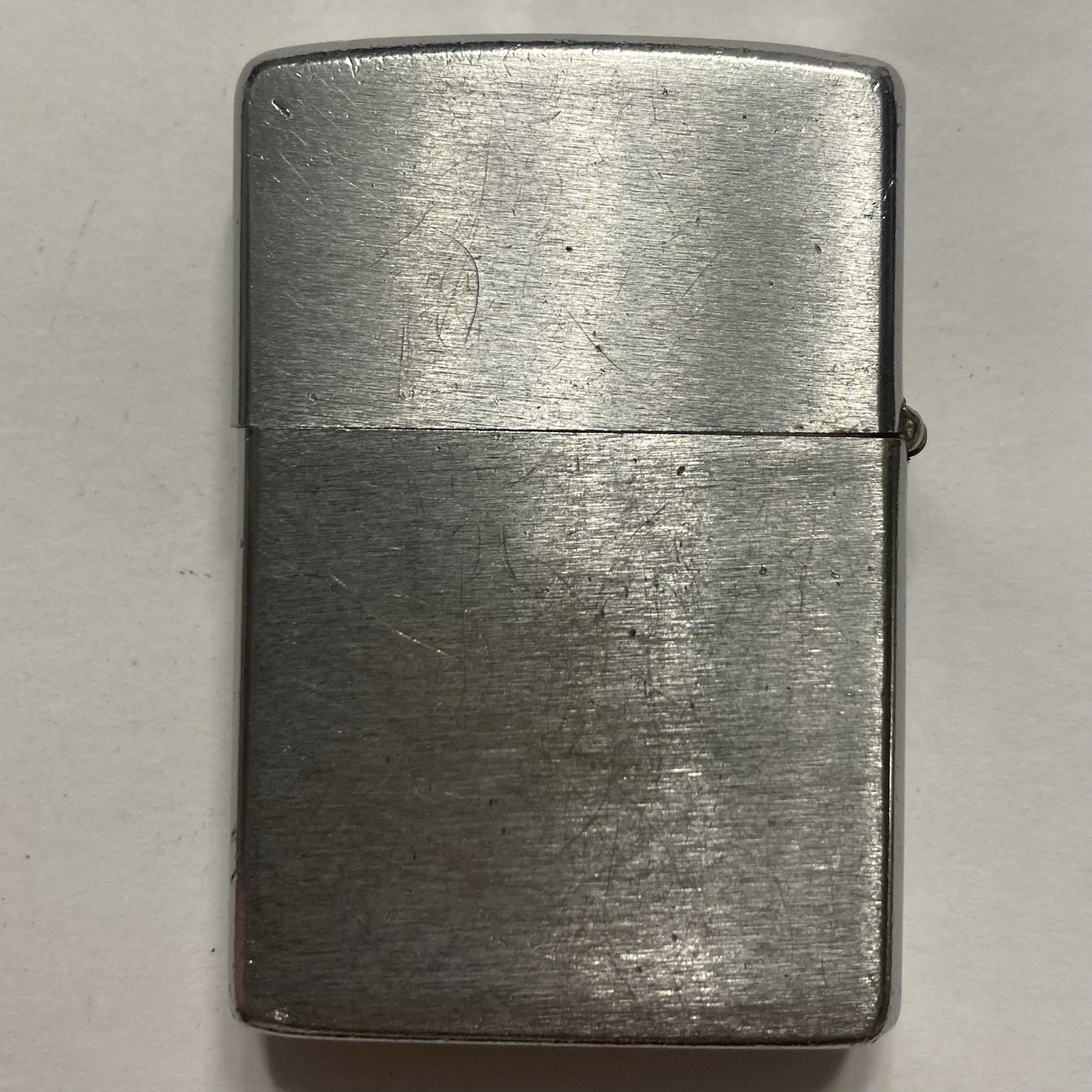 1976 ZIPPO LIGHTER BRUSHED CHROME INSERT WORKS BRADFORD PA