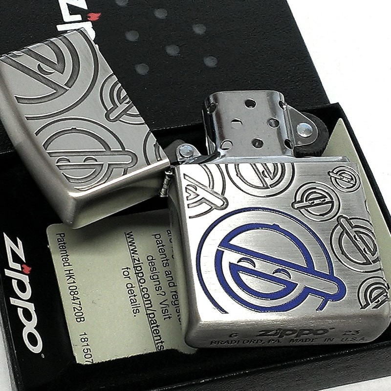 Zippo Ghost In The Shell Laughing Man Silver 3 Sided Etching Lighter Japan Anime