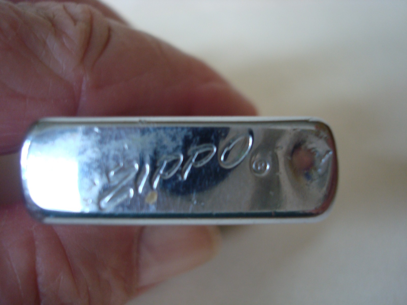 1965 Zippo Slim Lighter Advertising King Chemical St Louis, MO