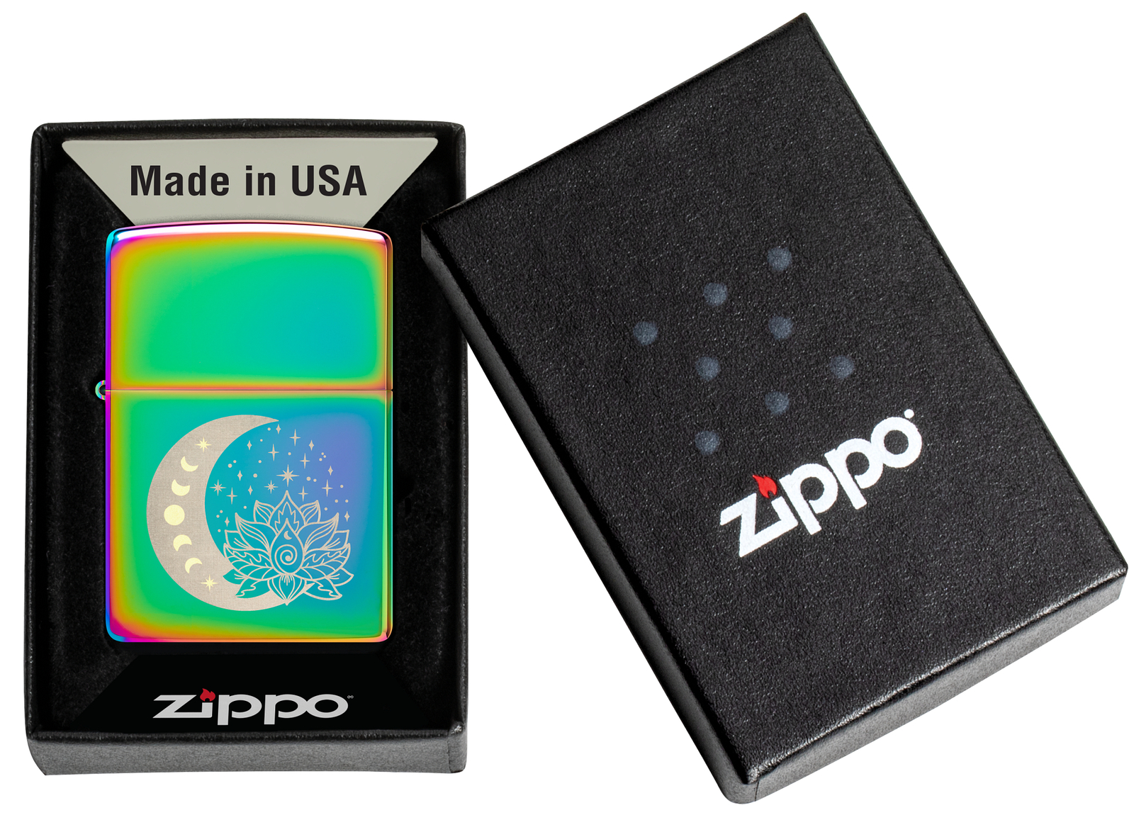 Zippo Spiritual Design Multi Color Windproof Pocket Lighter, 48910