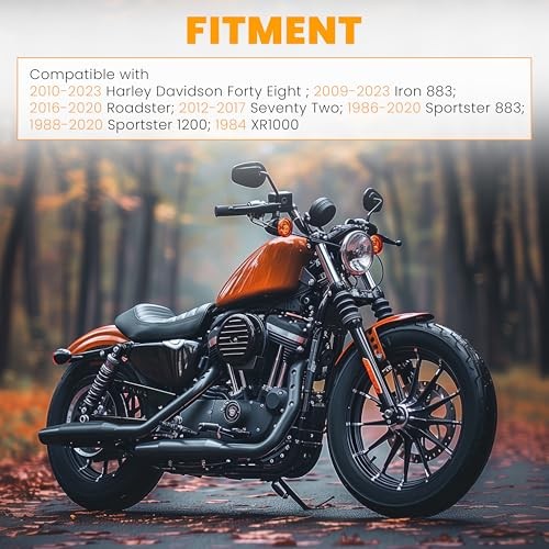 1 1/4″ Mustache Engine Guard Crash Bar Compatible with Harley 04-23 Sportster