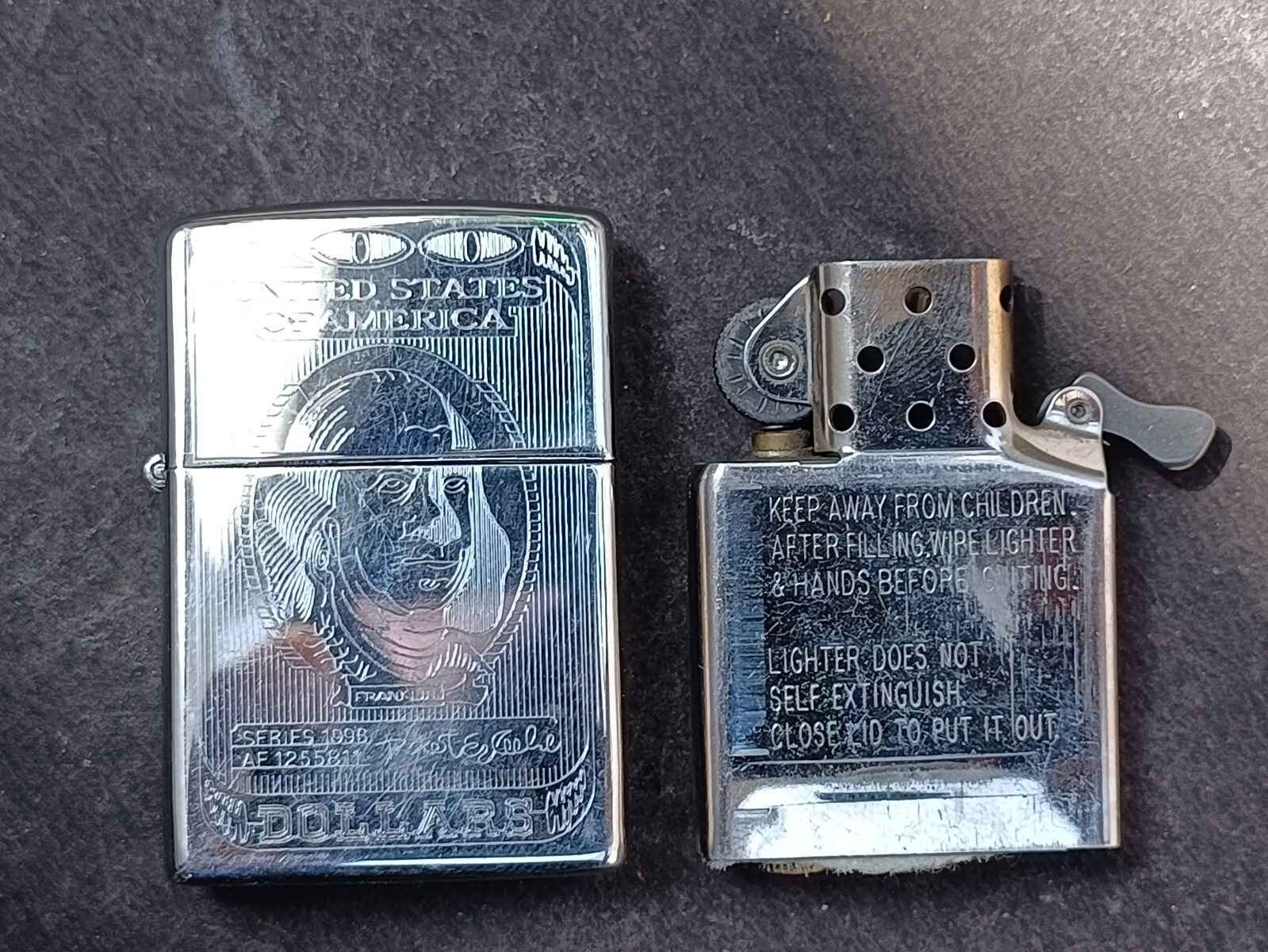 Old Vintage Rare Zippo Pocket Cigarette Lighter Made In U.S.A. Collectible