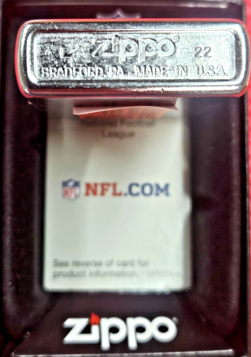 Zippo 48427 Windproof Lighter NFL Denver Broncos Logo New Old Stock