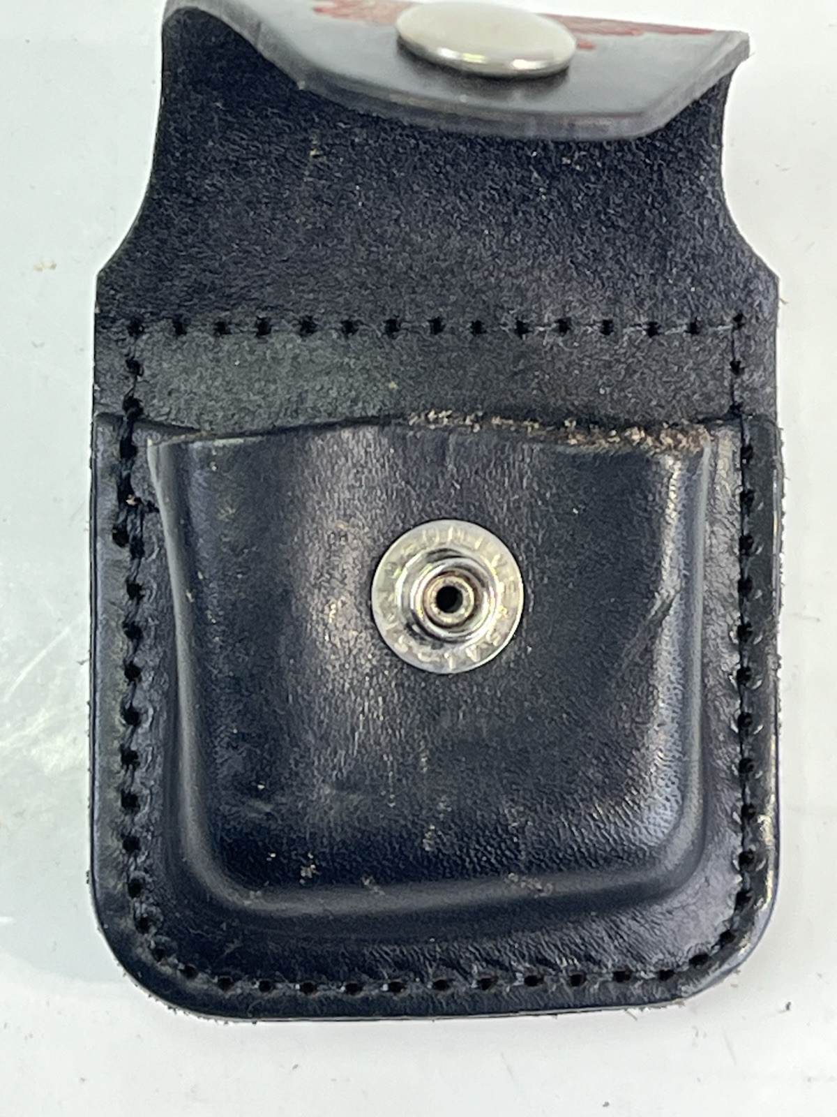 ZIPPO Harley Davidson Brown Leather Lighter Belt Holder Snap Pouch Case G