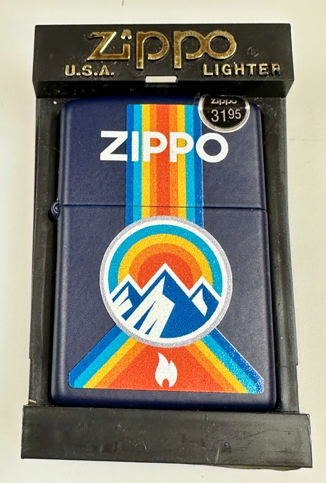 Zippo 48639 Outdoor Logo Navy Blue Matte 2023