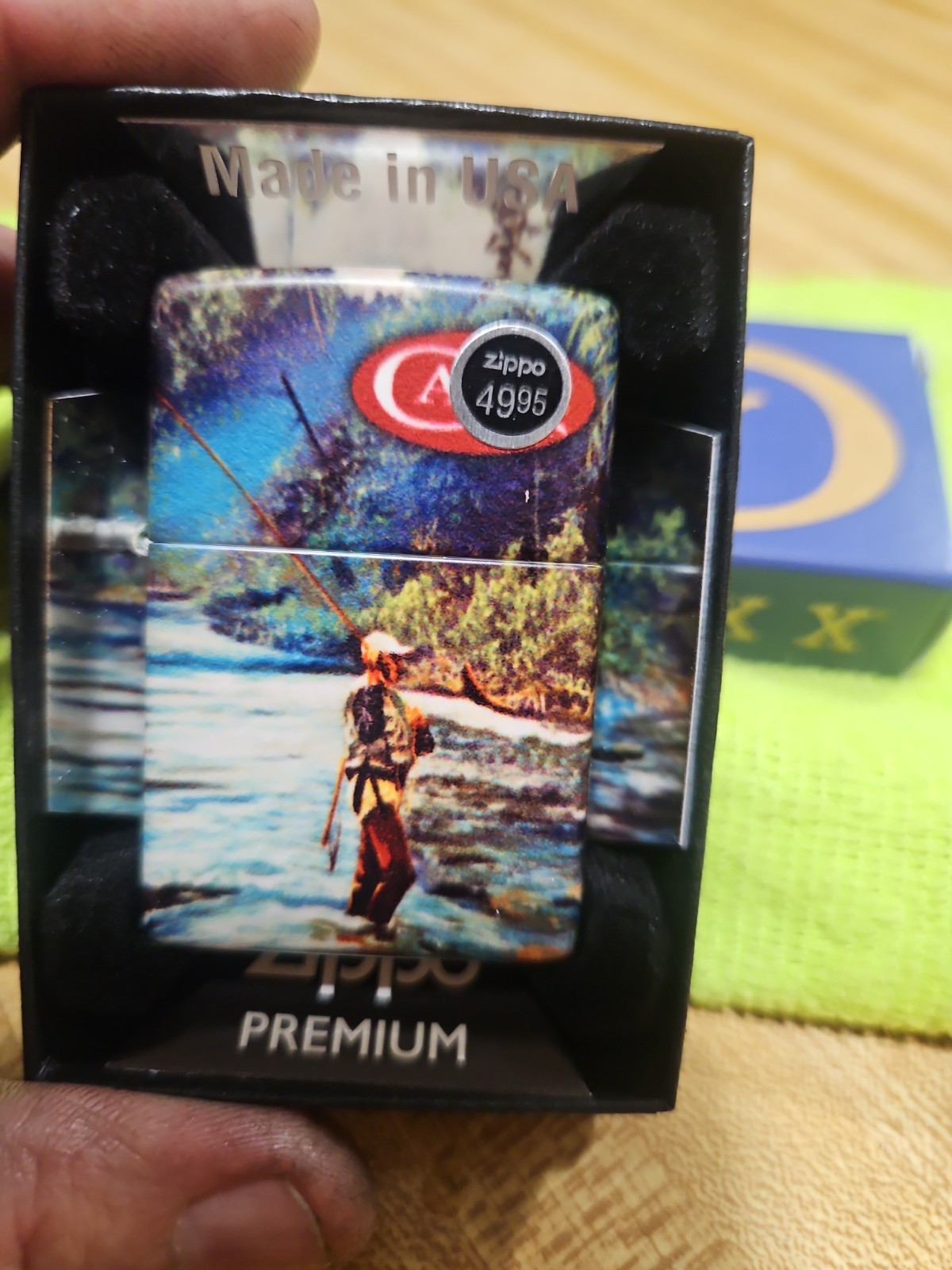 CASE XX ZIPPO LIGHTER * FISHING SCENE * NEW