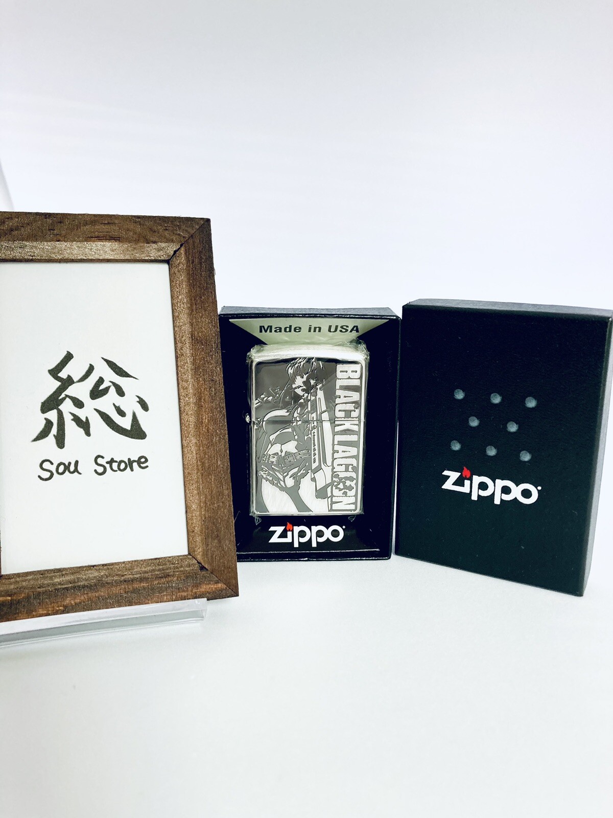 Zippo Lighter Black Lagoon REVY Ver.2 Type A Silver Japanese Anime
