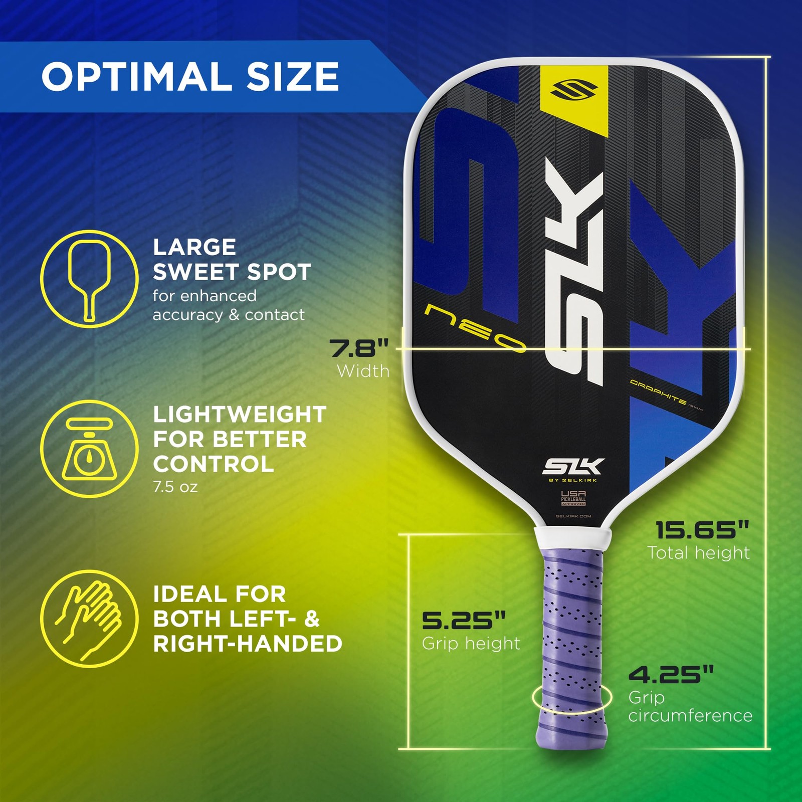 Selkirk Sport Slk Neo Graphite Paddles Set Of 2 In The Usa Set 2 Pickle Ball