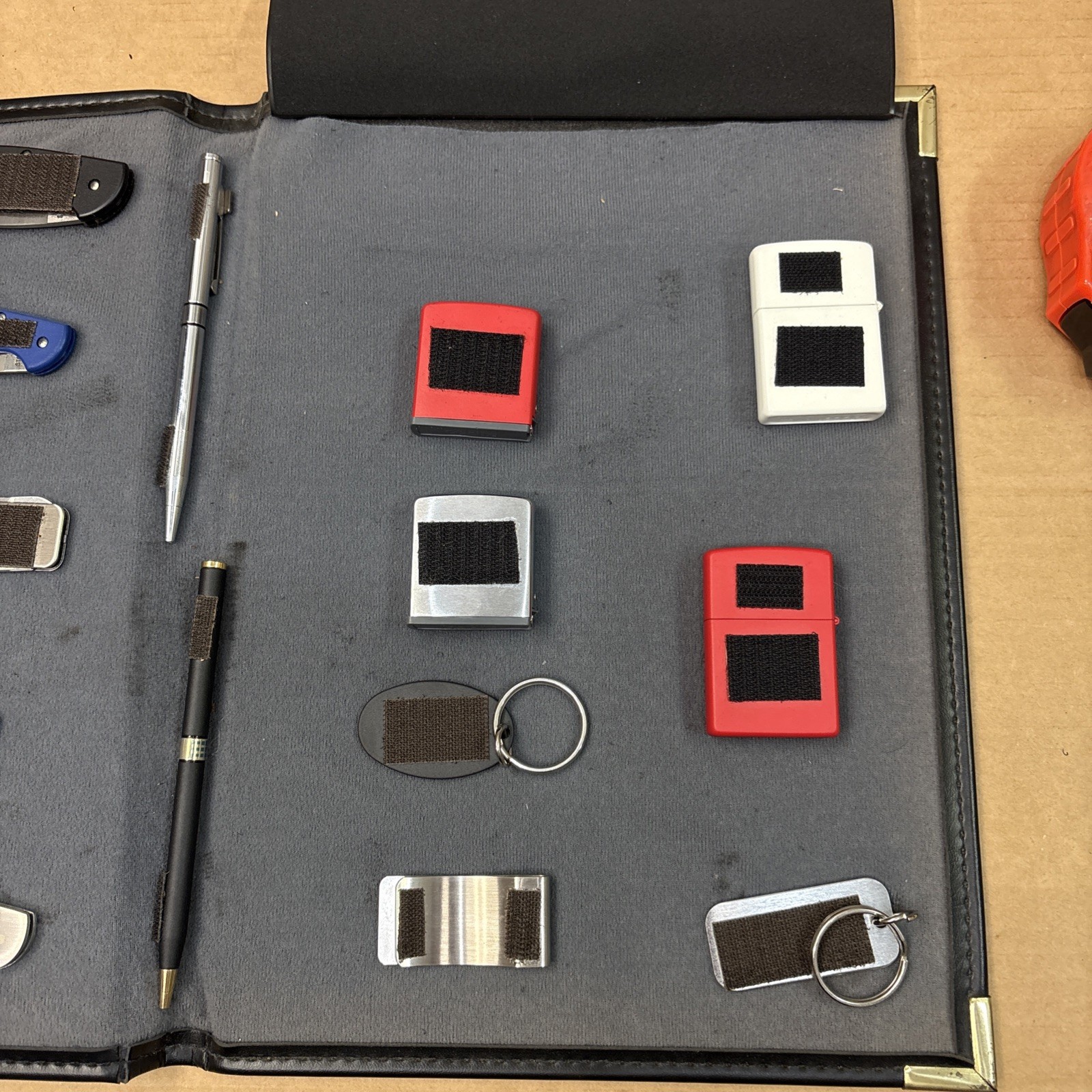 Zippo Salesman Sample Kit Money Clip Keychain Folding Knife Ziplight