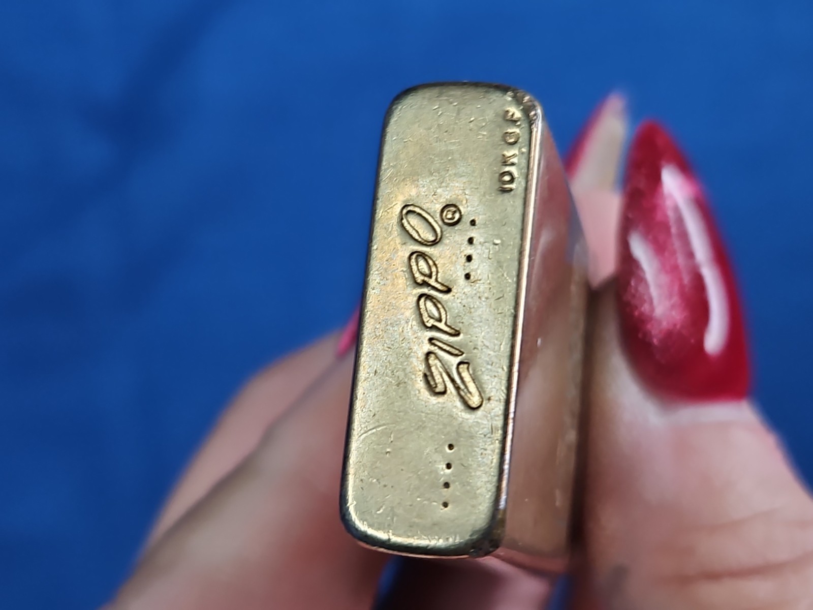 Vintage 10k Gold Filled Zippo Lighter SHRIVER GAS CONVERSIONS 1957/1950s Slim