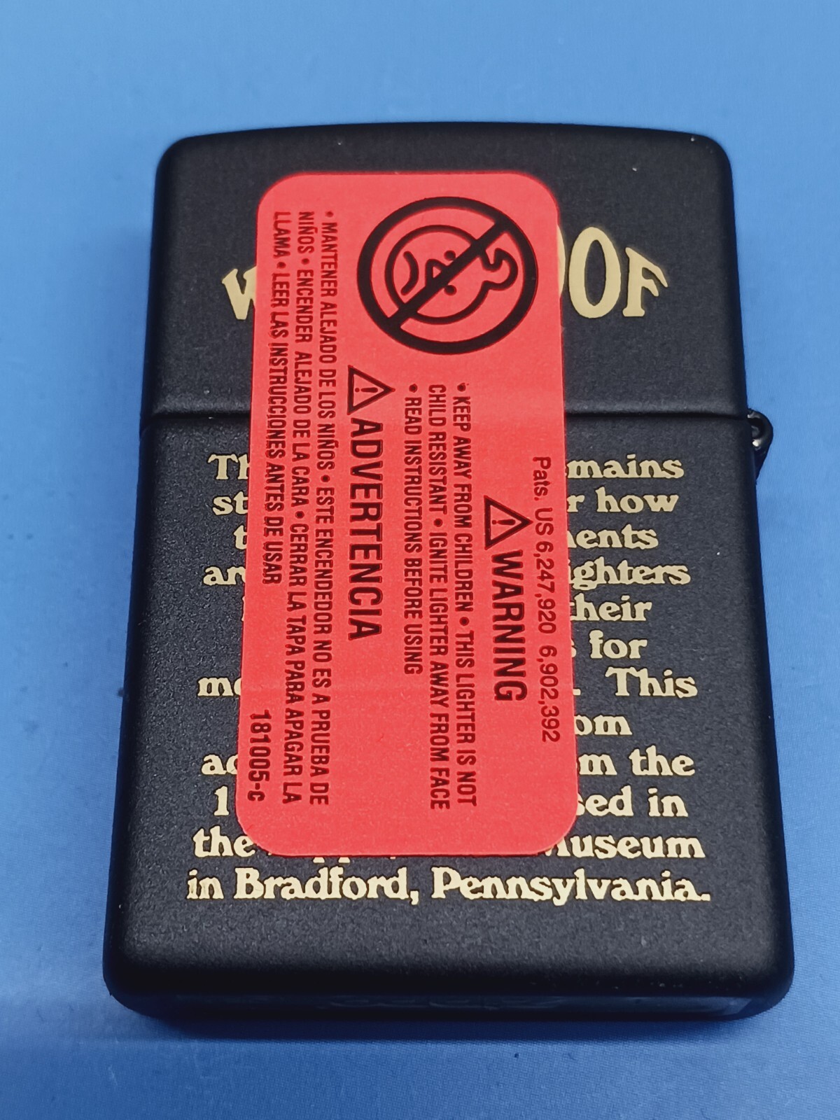 Zippo Windproof Black Matte 24481