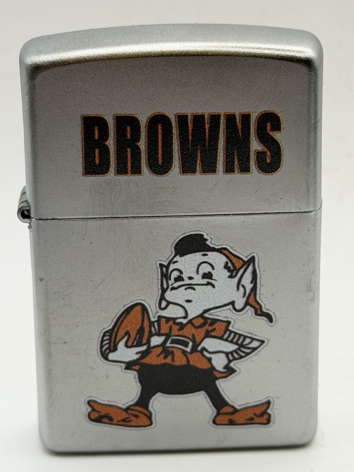 2024 Retro Browns Brownies NFL Chrome Zippo Lighter New B22