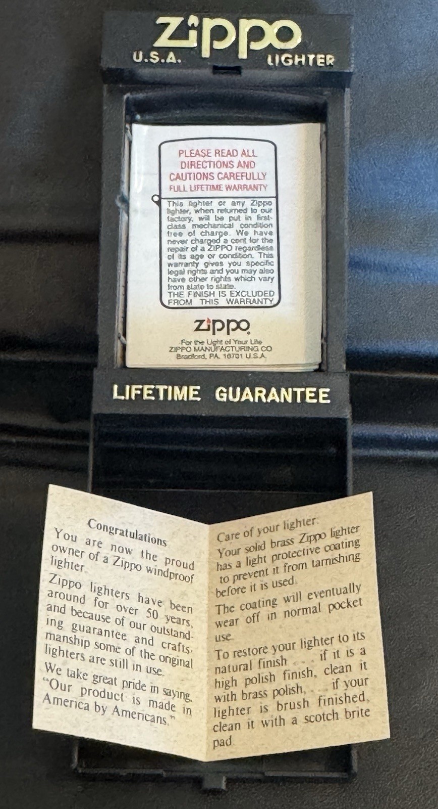 Zippo Solid Brass Anheuser-Busch Eagle Logo Lighter 1993 New in Box Unfired