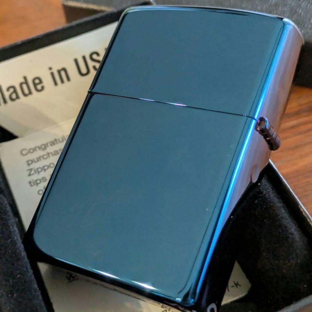 Zippo 2015 Peace Blue Titanium Lighter New Unused Durable Collectible