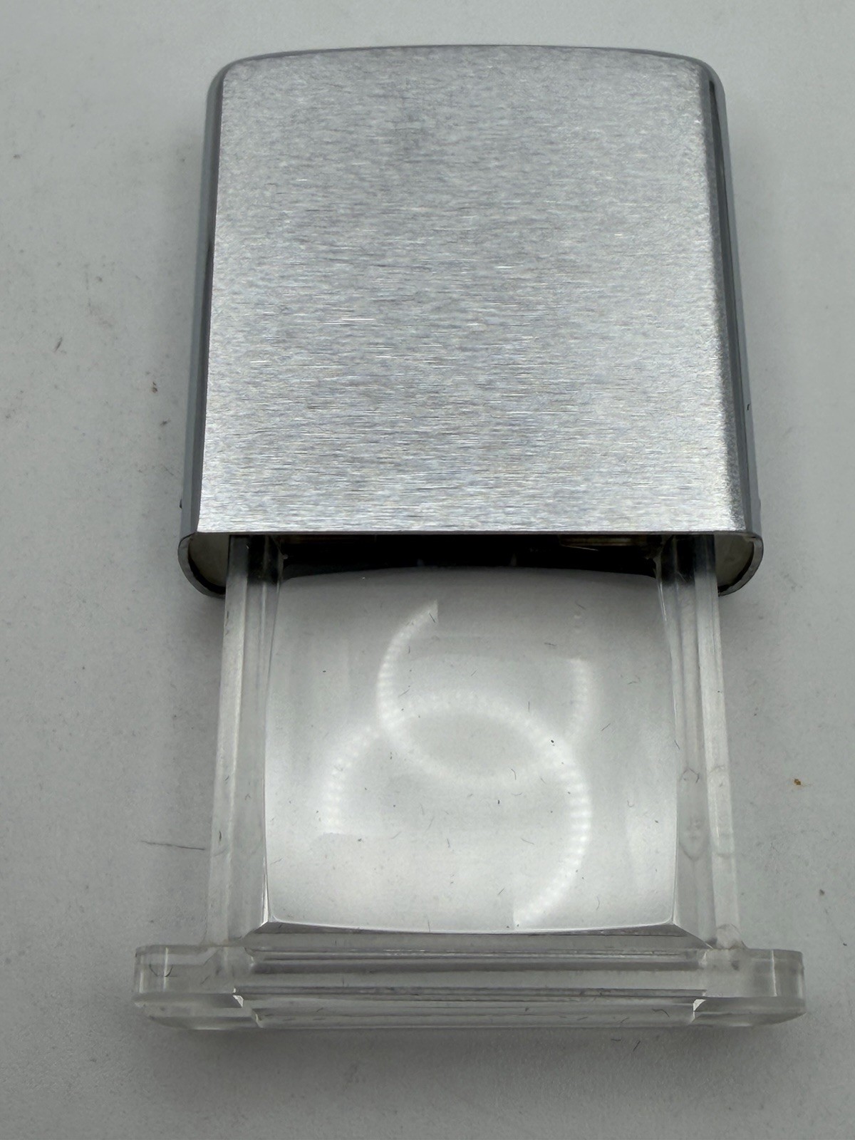 Vintage Case XX Collectors Club Advertising Chrome Zippo Magnifier New B40