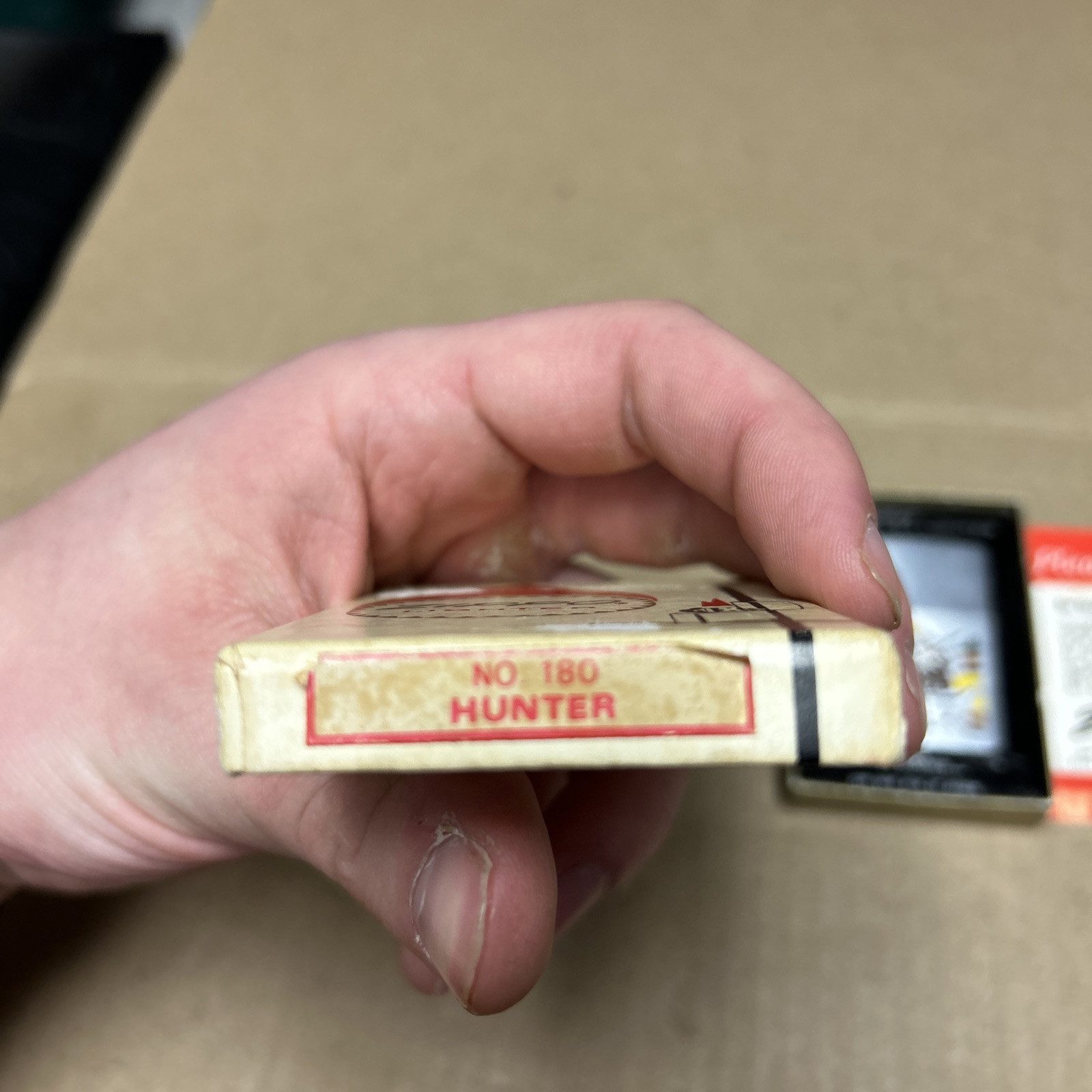 Vintage 1972 Zippo Lighter BIRD HUNTER NO 180 Pointer Setter Dog Rifle