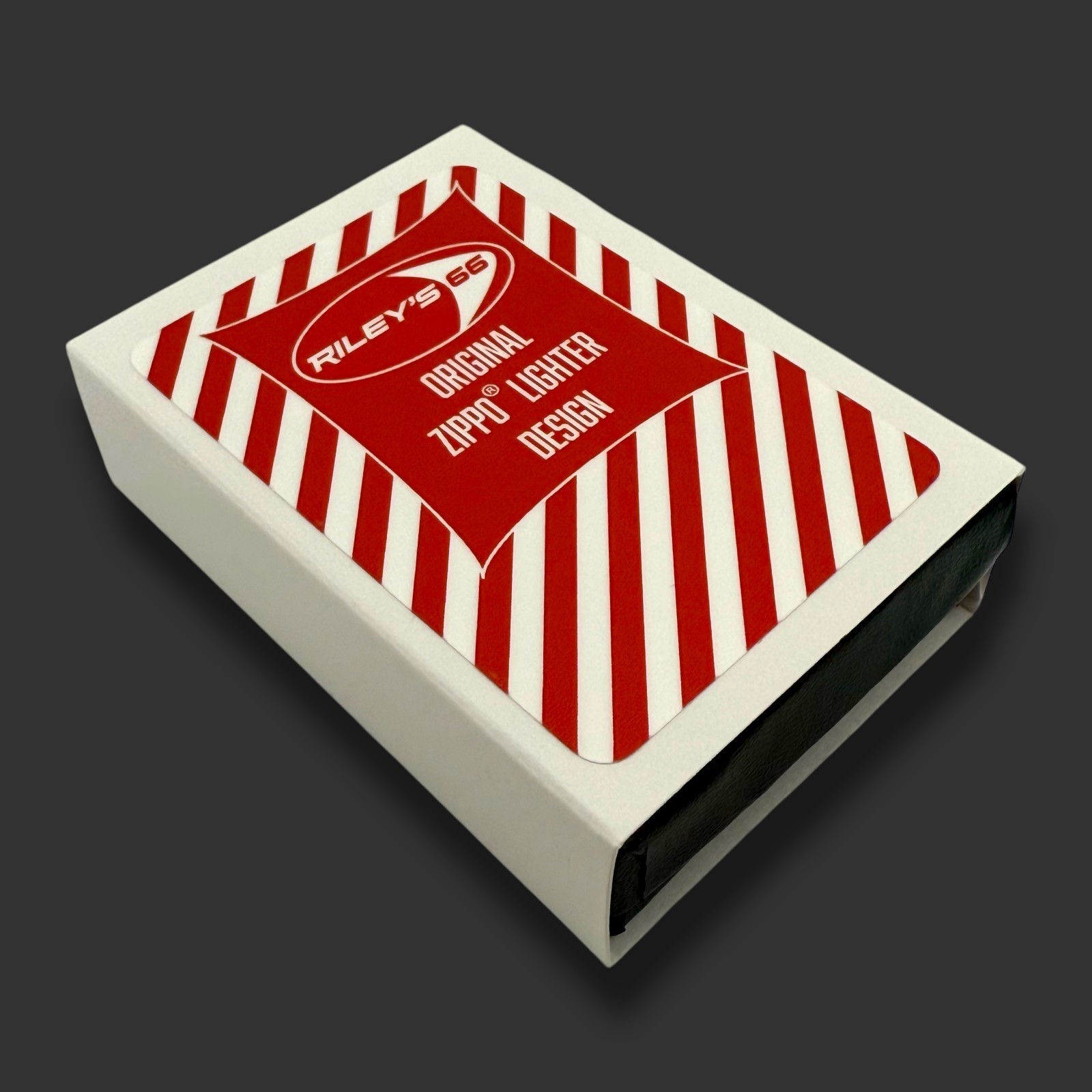 Original Riley’s 66 Zippo Lighter – Atomic Hot Dogs – Red Matte