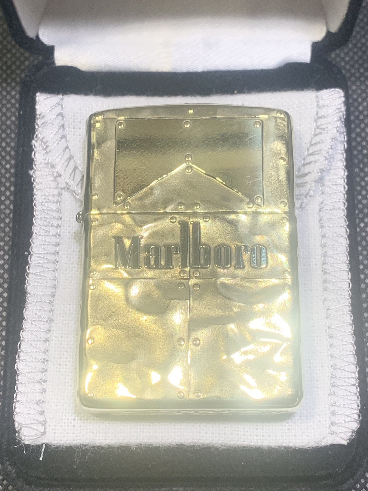 Marlboro Custom 2-side Zippo Lighter | Solid Brass Armor Zippo | Made In USA