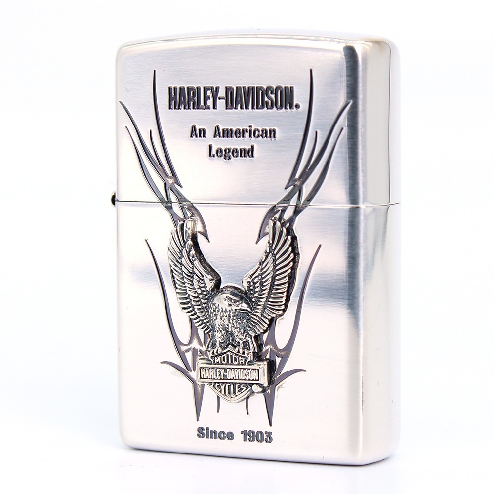 Zippo lighter CASE ONLY Classic JP Harley Davidson Eagle Emblem SI HDP-10