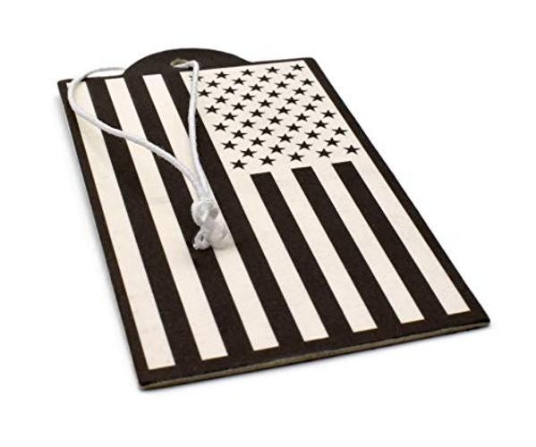 Inverted Black and White American Flag Automotive Air 6 Count (Pack of 1)