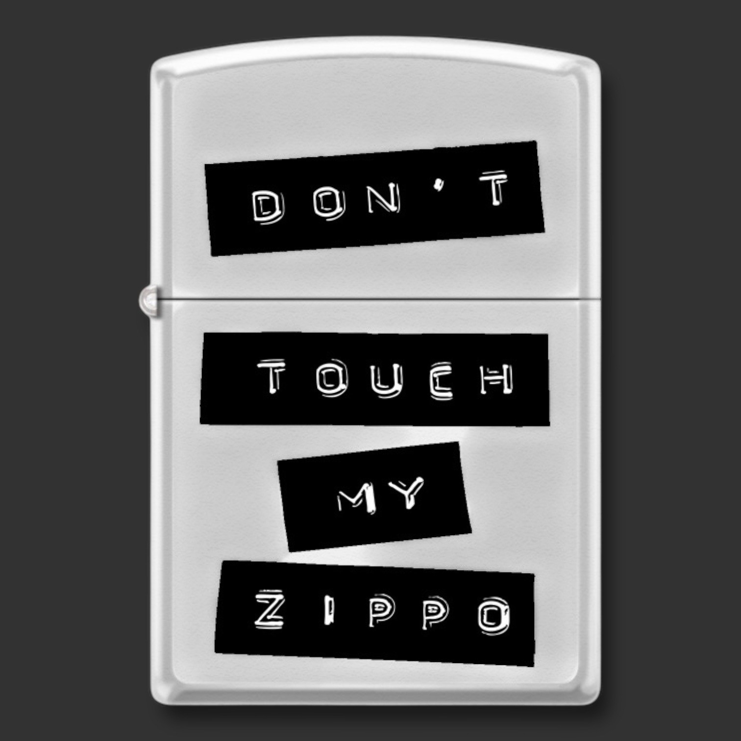 Original Riley’s 66 Zippo Lighter – Don’t Touch My Zippo – Texture Print