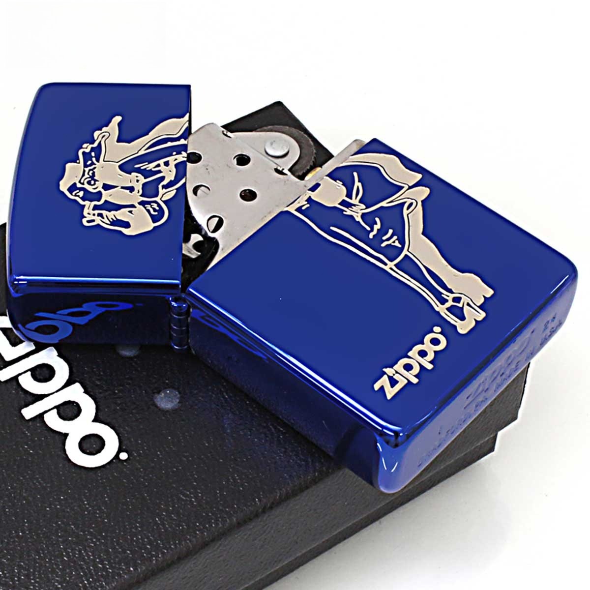 Zippo Lighter CASE ONLY Classical Windy Blue BL Ion Present Gift