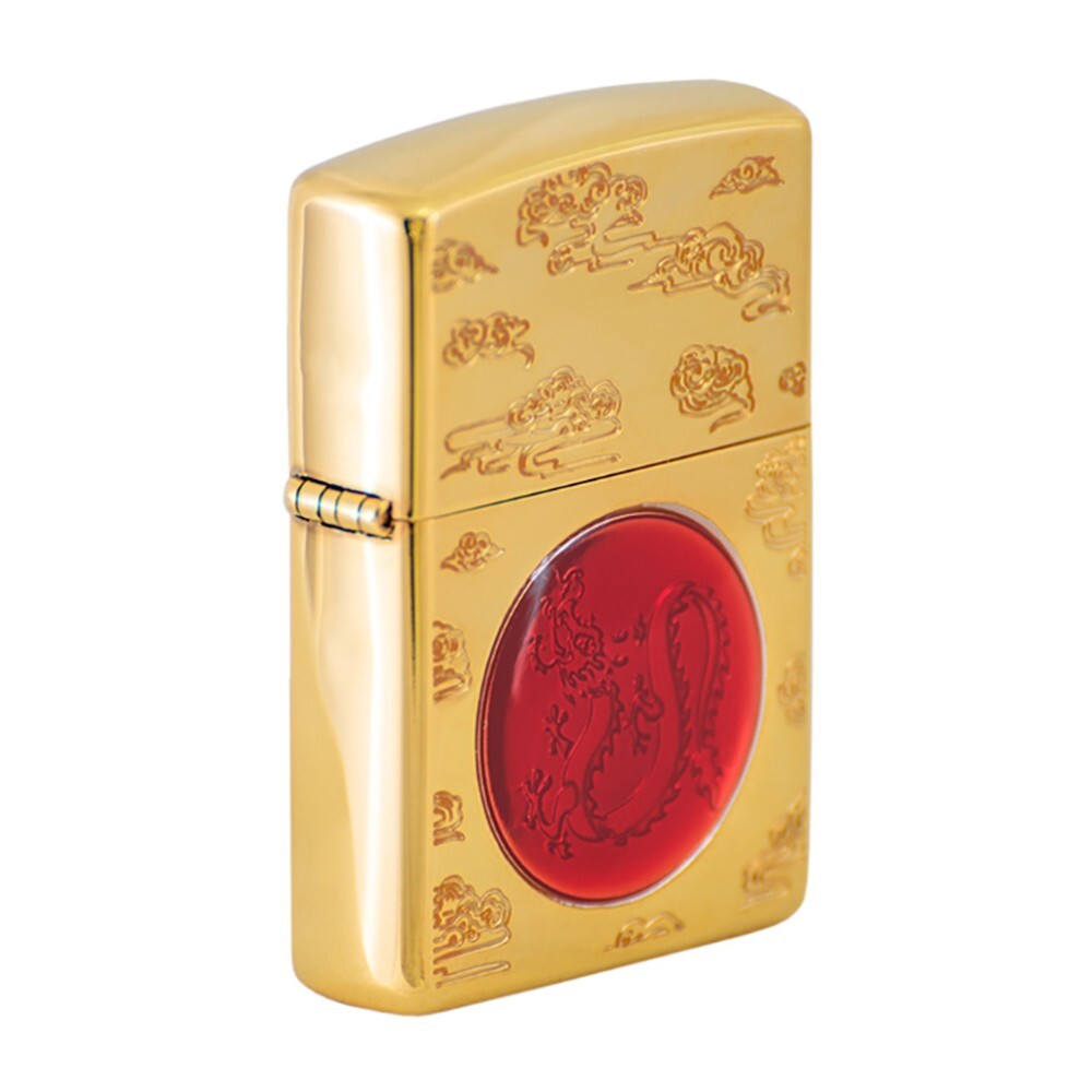 Zippo lighter Asia 2024 COTY Limited/ Year of the Dragon with 24K Plate Coin GL