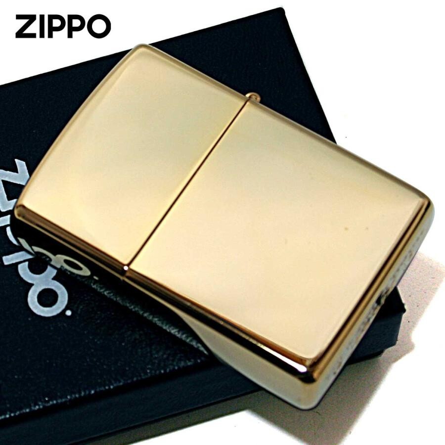 Zippo Brown Marble Gold Plated Etching Classic Regular Case Japan